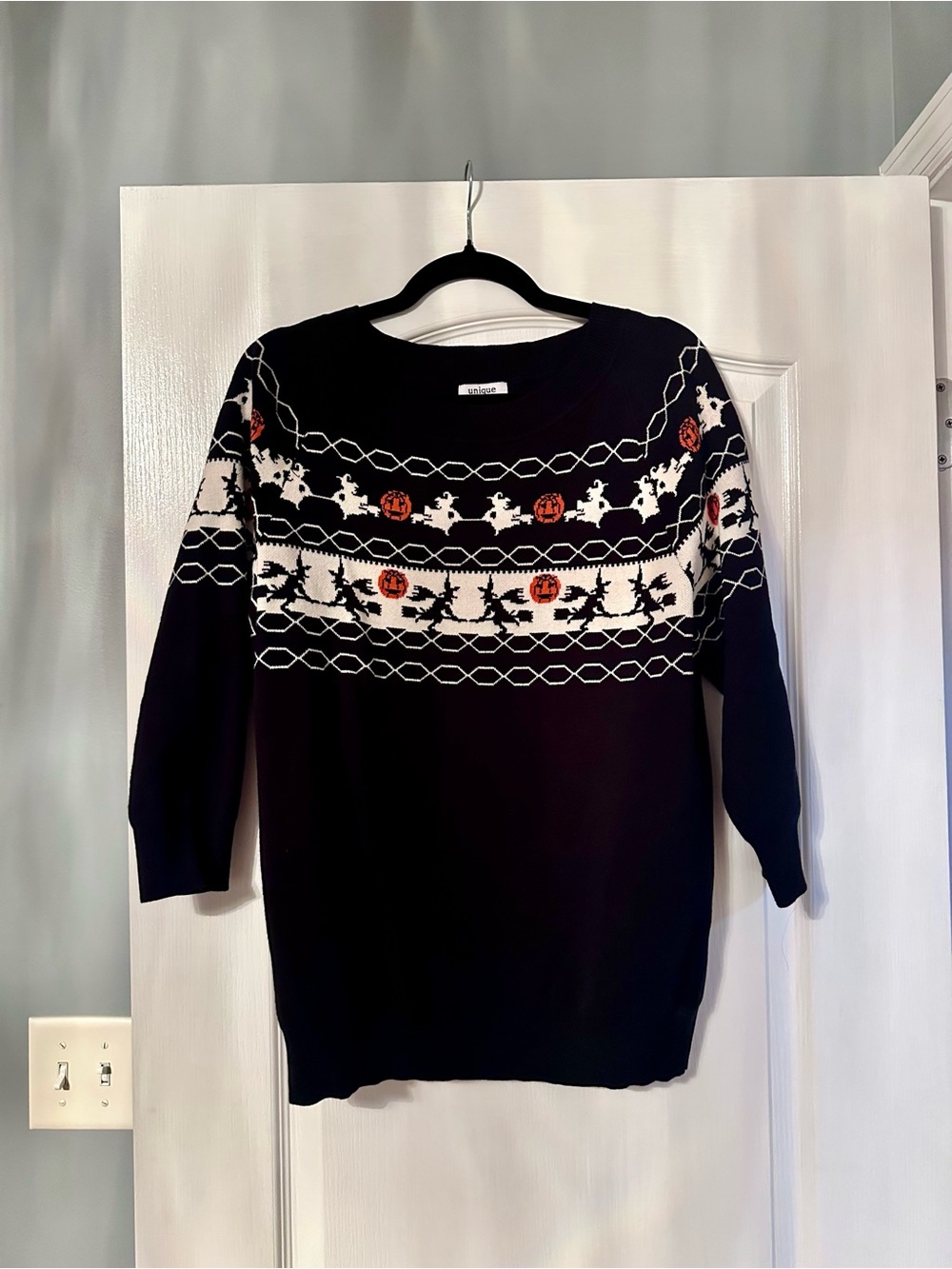 Unique Vintage Halloween Witch Sweater-NEW! SOLD OUT STYLE!!!